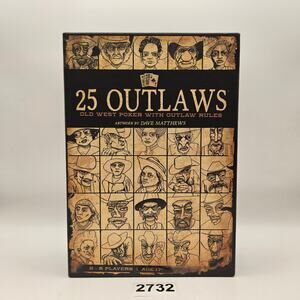 25 OUTLAWS OLD WEST POKER W OUTLAW RULES POKER CARDS NEW